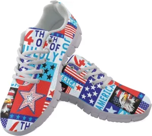 GIFTPUZZ Mens Lace Up Athletic Trainers Running Sneakers Wedge Breathable Gym Lightweight Sports Tennis Shoes
