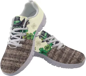 GIFTPUZZ Mens Sports Tennis Shoes Running Sneakers Lightweight Wedge Lace Up Breathable Gym Athletic Trainers