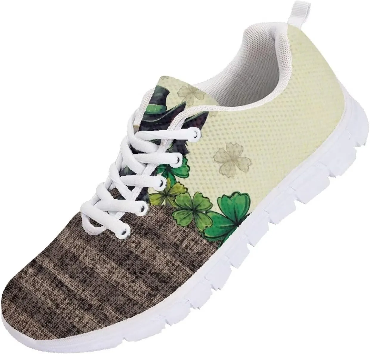 GIFTPUZZ Mens Sports Tennis Shoes Running Sneakers Lightweight Wedge Lace Up Breathable Gym Athletic Trainers