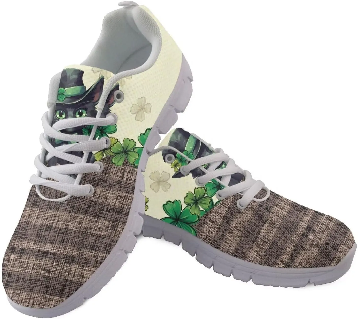 GIFTPUZZ Mens Sports Tennis Shoes Running Sneakers Lightweight Wedge Lace Up Breathable Gym Athletic Trainers