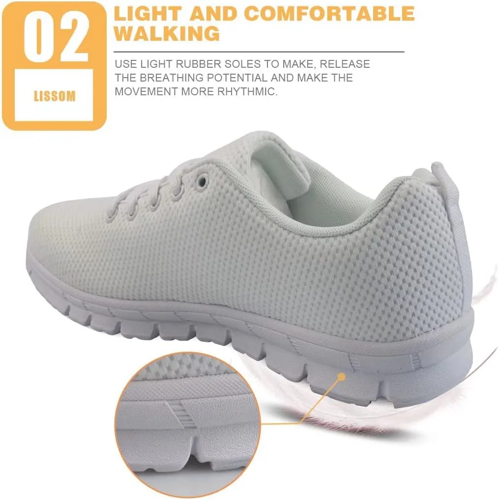 GIFTPUZZ Mens Sports Tennis Shoes Running Sneakers Lightweight Wedge Lace Up Breathable Gym Athletic Trainers