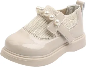 Girls Lined Rain Boots Size 4 Girls Toddler Little Kid Big Kid Dress Flat Ballerina Shoe Leather Kids Rainproof Boots