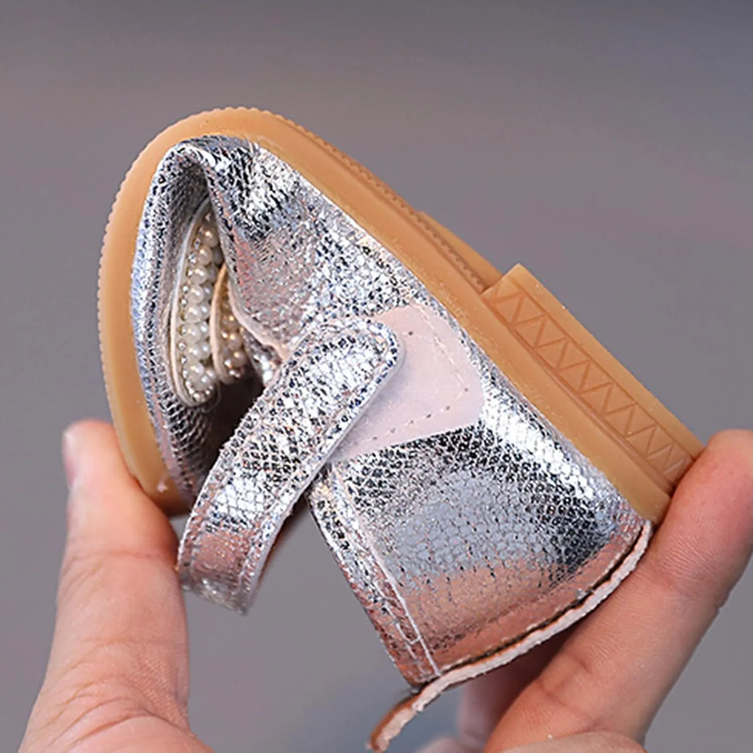 Girls Low Boots Summer And Autumn Fashion Girls Casual Shoes Solid Color Bow Pearl Hook Youth Boots for Girls Size 3