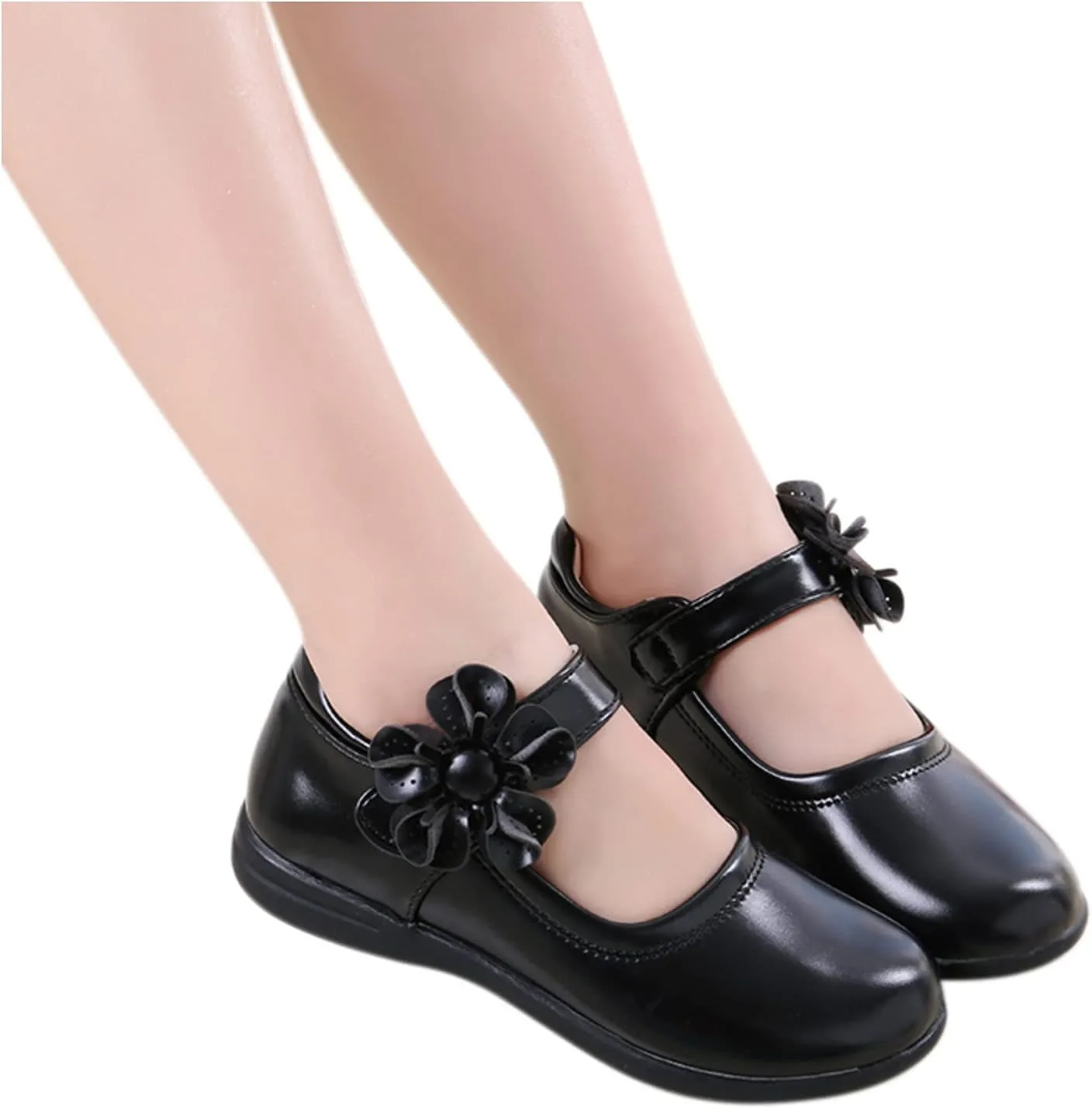 Girls Mary Jane Flat School Uniform Shoes Toddler Girls Ballet Flat Flower Girl Dress Shoes for Party Baby Girl Shoes