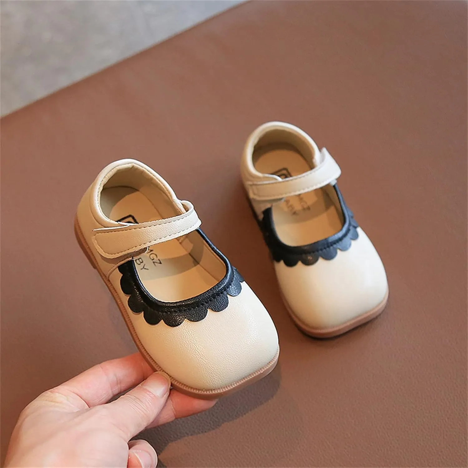 Girls Short Boots Summer and Autumn Girls Boots Cute Flat Solid Color Lace Hook Loop Casual Toddler Girls High Heels
