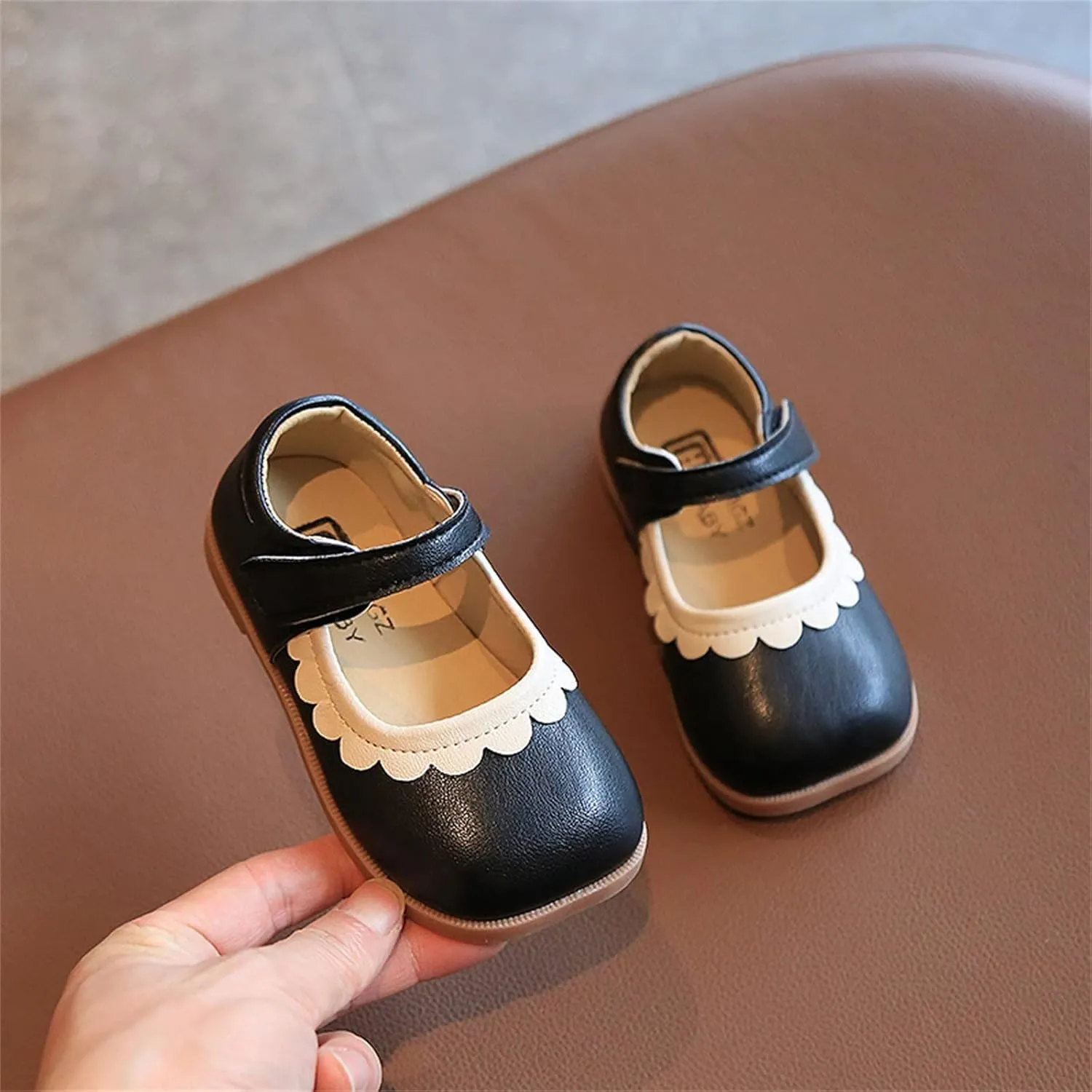 Girls Short Boots Summer and Autumn Girls Boots Cute Flat Solid Color Lace Hook Loop Casual Toddler Girls High Heels