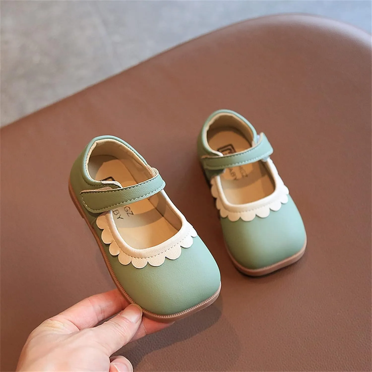 Girls Short Boots Summer and Autumn Girls Boots Cute Flat Solid Color Lace Hook Loop Casual Toddler Girls High Heels