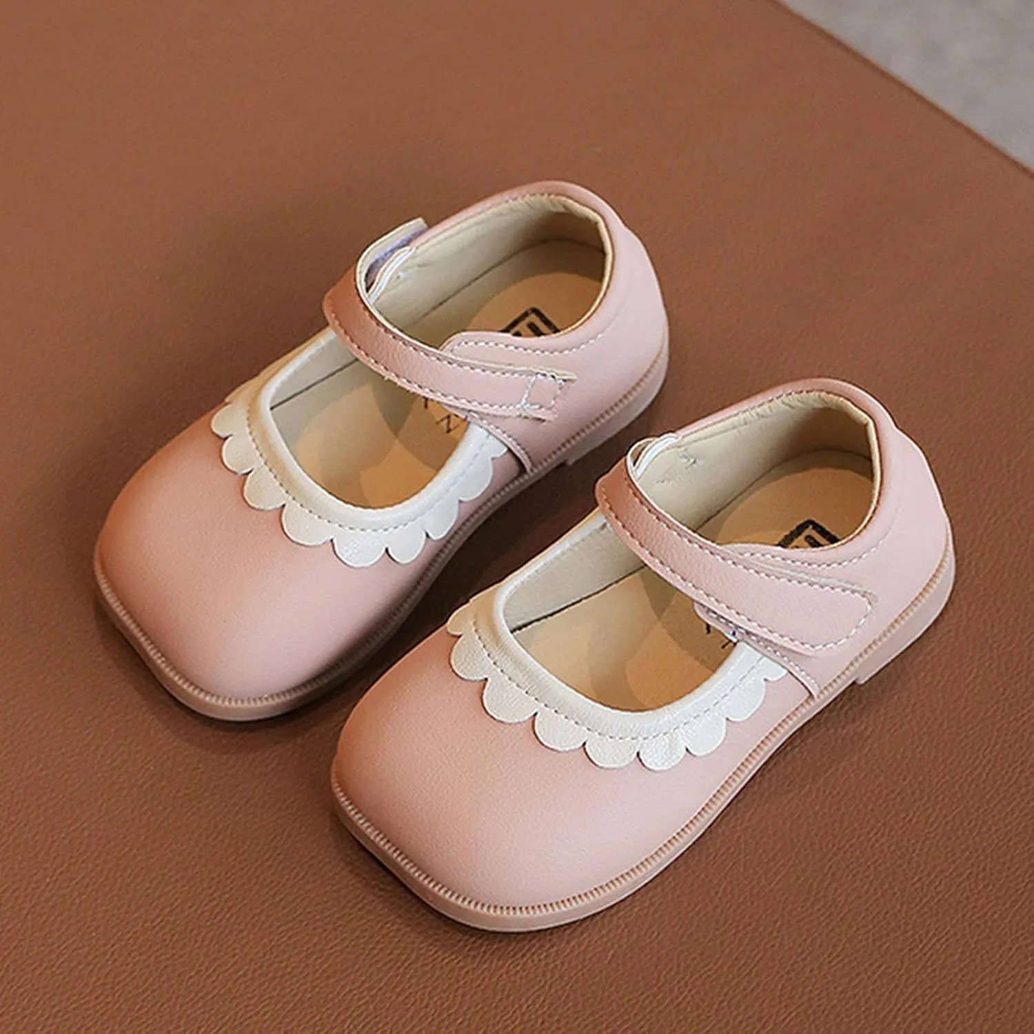 Girls Short Boots Summer and Autumn Girls Boots Cute Flat Solid Color Lace Hook Loop Casual Toddler Girls High Heels