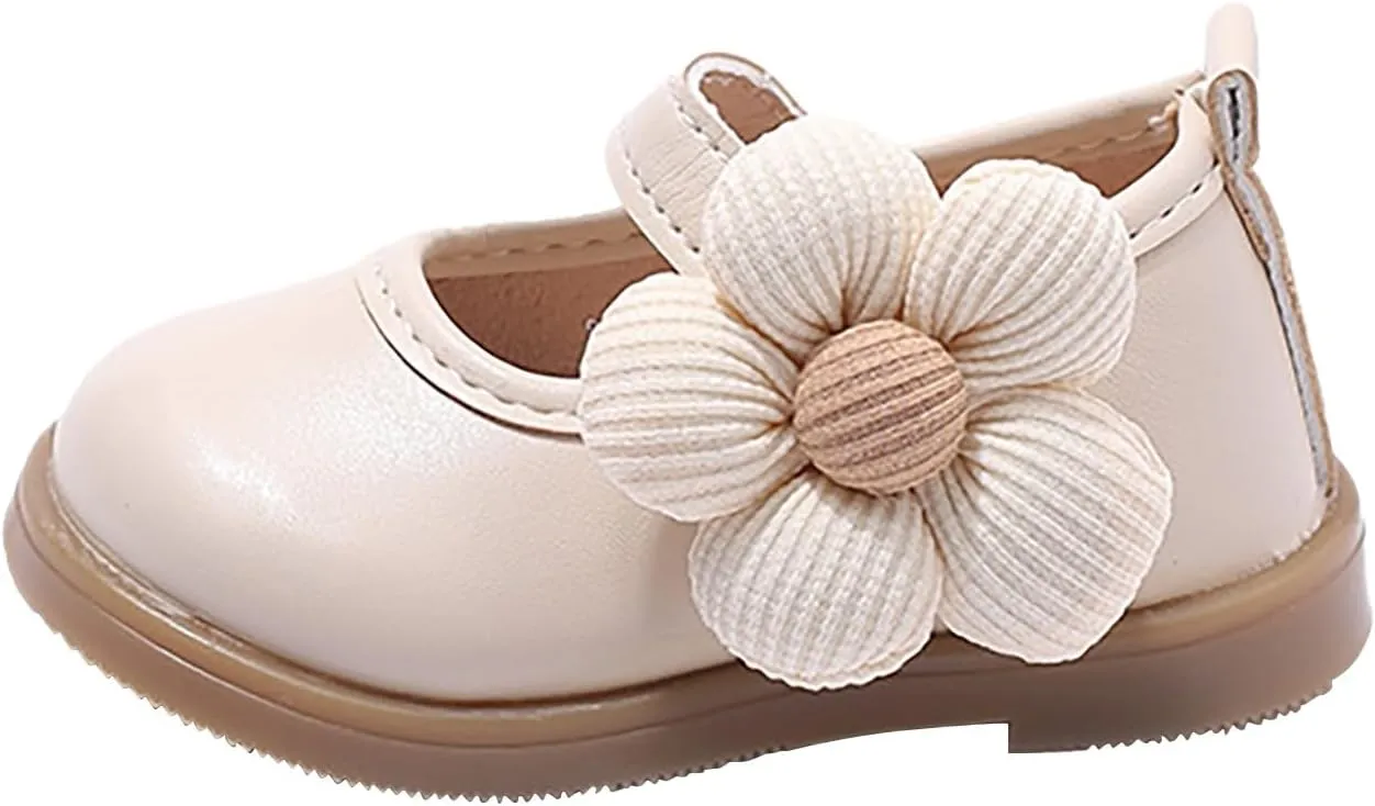 Girls Toddler Little Ballet Shoes Flower Girls Mary Jane Flat Dress Shoes Party Wedding School Toddler Girl Shoes
