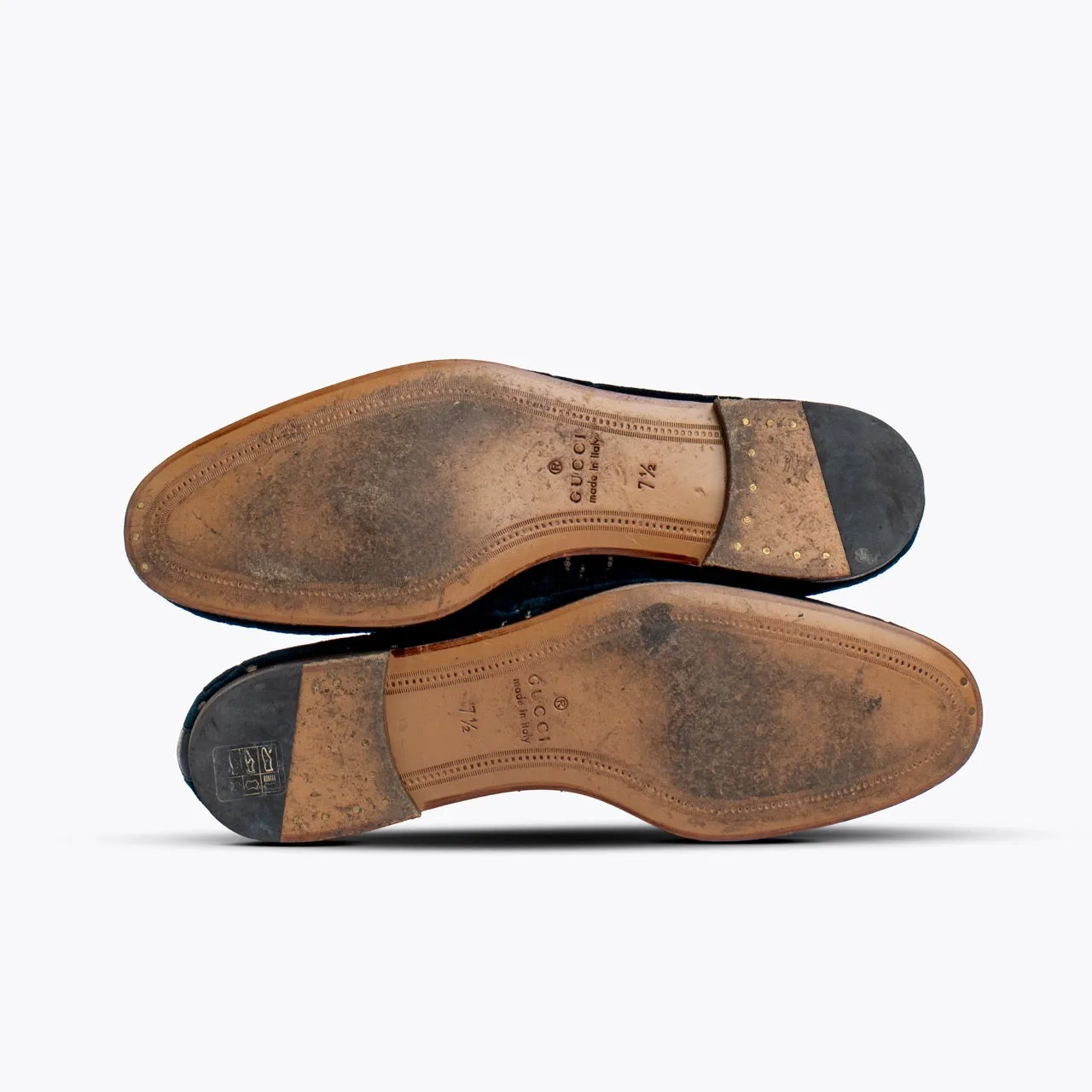 Gucci Jordan GG Velvet Loafer Blue
