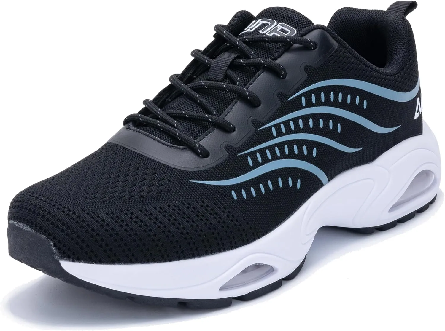 Gyeice Air Running Shoes for Men Tennis Fashion Sneakers Comfortable Athletic Walking Jogging Gym Sports Casual Shoes BlackBlue US 8