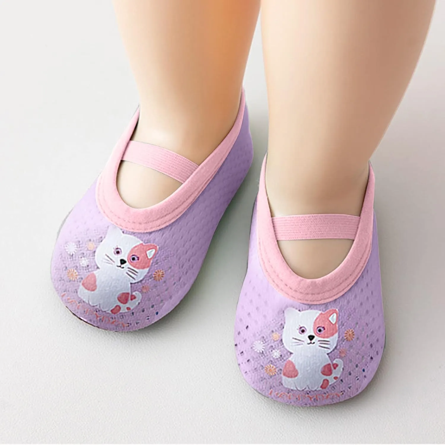 Infant Boys Girls Animal Prints Cartoon Socks Toddler Breathable Mesh The Floor Socks Barefoot Toddler Boys Dress Shoes