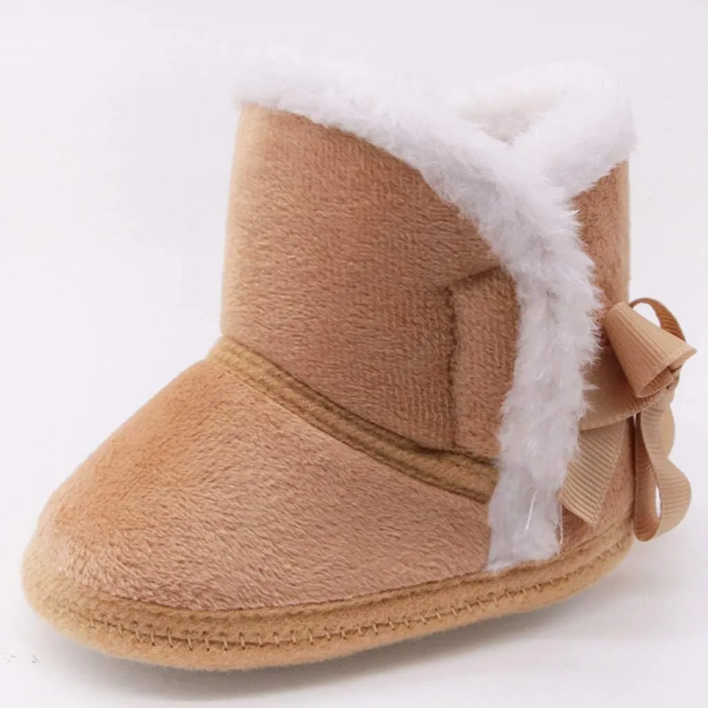Infant Girls Prewalker Snow Shoes Baby Winter Warm Boys Boots Toddler -Slip Baby Shoes Toddler Dress Shoes