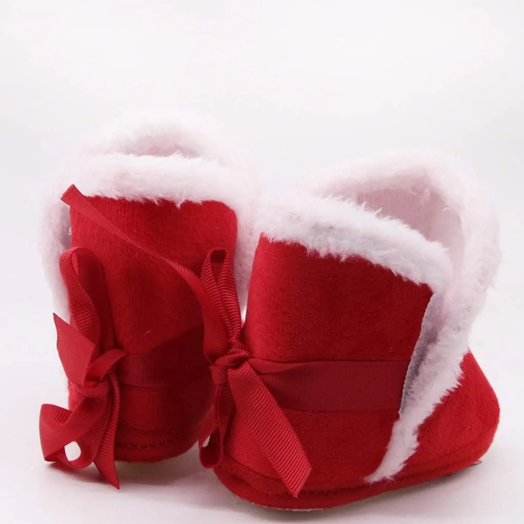 Infant Girls Prewalker Snow Shoes Baby Winter Warm Boys Boots Toddler -Slip Baby Shoes Toddler Dress Shoes