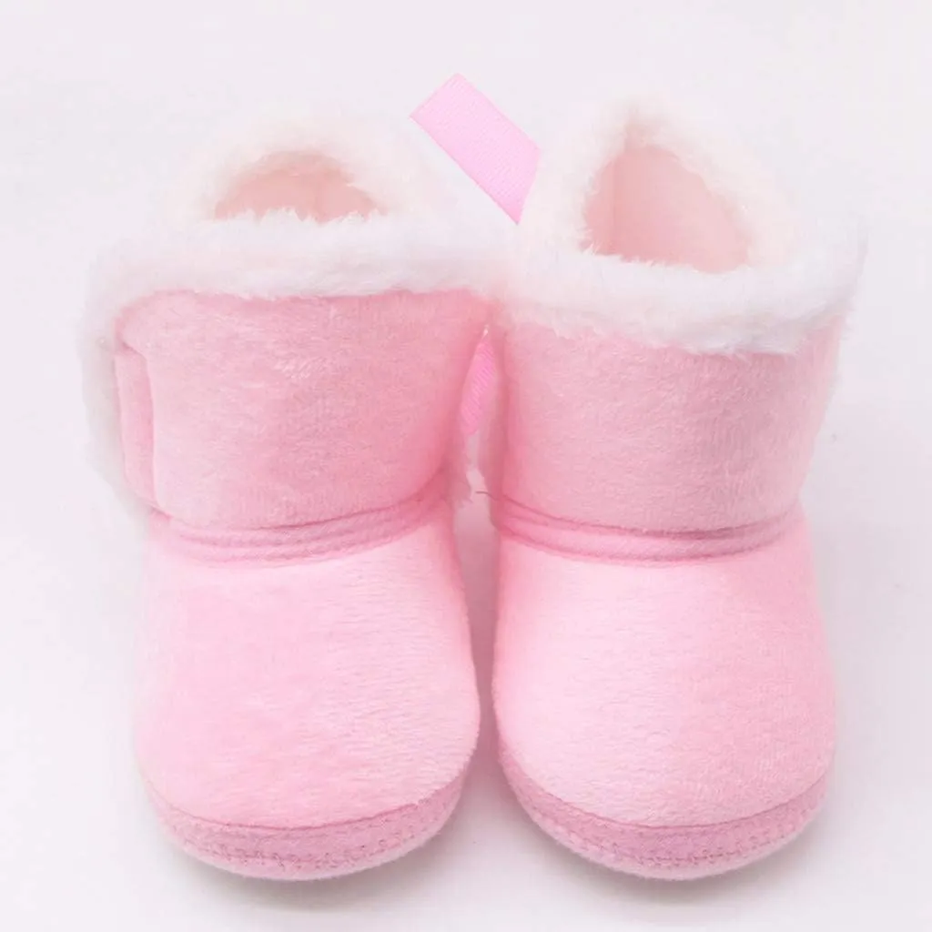 Infant Girls Prewalker Snow Shoes Baby Winter Warm Boys Boots Toddler -Slip Baby Shoes Toddler Dress Shoes