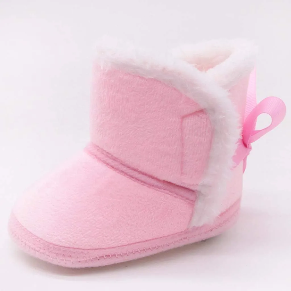 Infant Girls Prewalker Snow Shoes Baby Winter Warm Boys Boots Toddler -Slip Baby Shoes Toddler Dress Shoes
