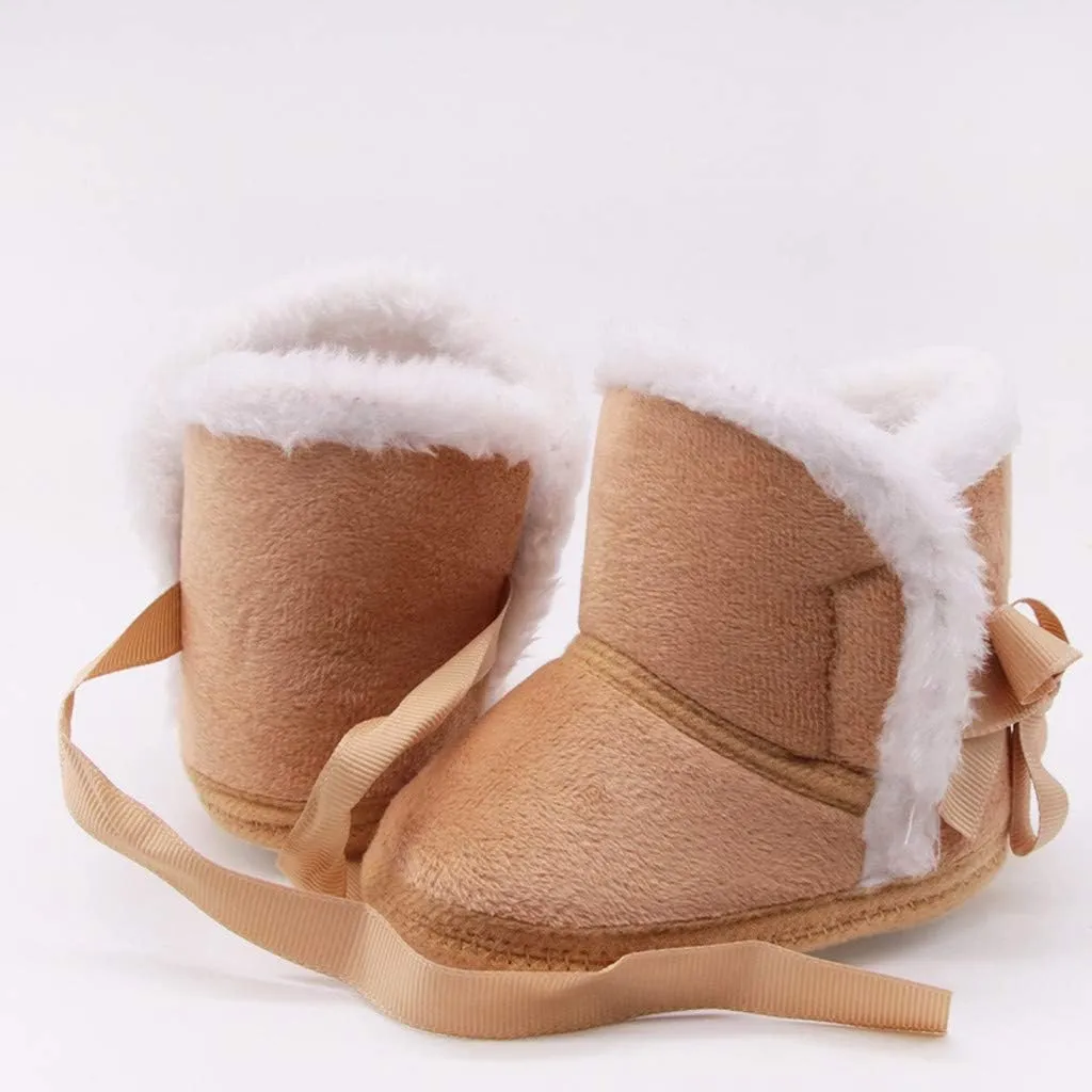 Infant Girls Prewalker Snow Shoes Baby Winter Warm Boys Boots Toddler -Slip Baby Shoes Toddler Dress Shoes