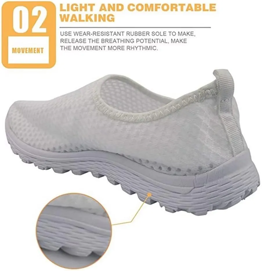 Jeiento Non Slip Running Shoes for Women Men,Thanksgiving Shoes,Lightweight Breathable Comfort Footwear Trainers Mesh Shoes