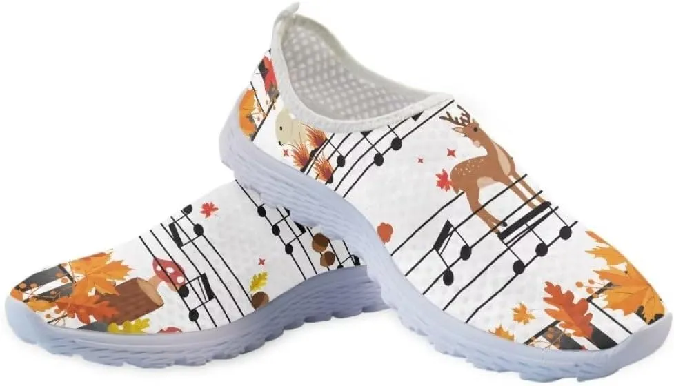 Jeiento Non Slip Running Shoes for Women Men,Thanksgiving Shoes,Lightweight Breathable Comfort Footwear Trainers Mesh Shoes