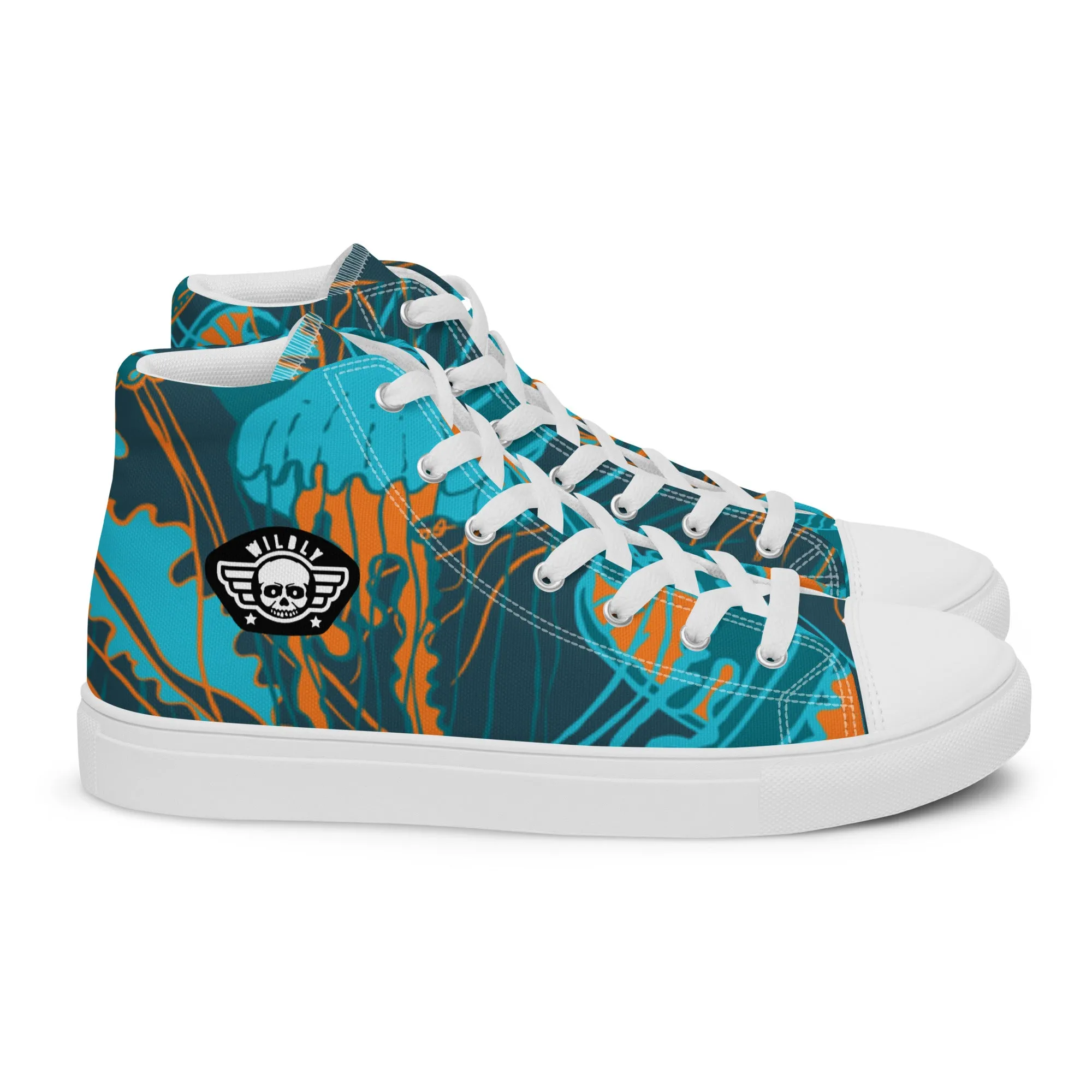 Jellyfish Mens high top canvas shoes