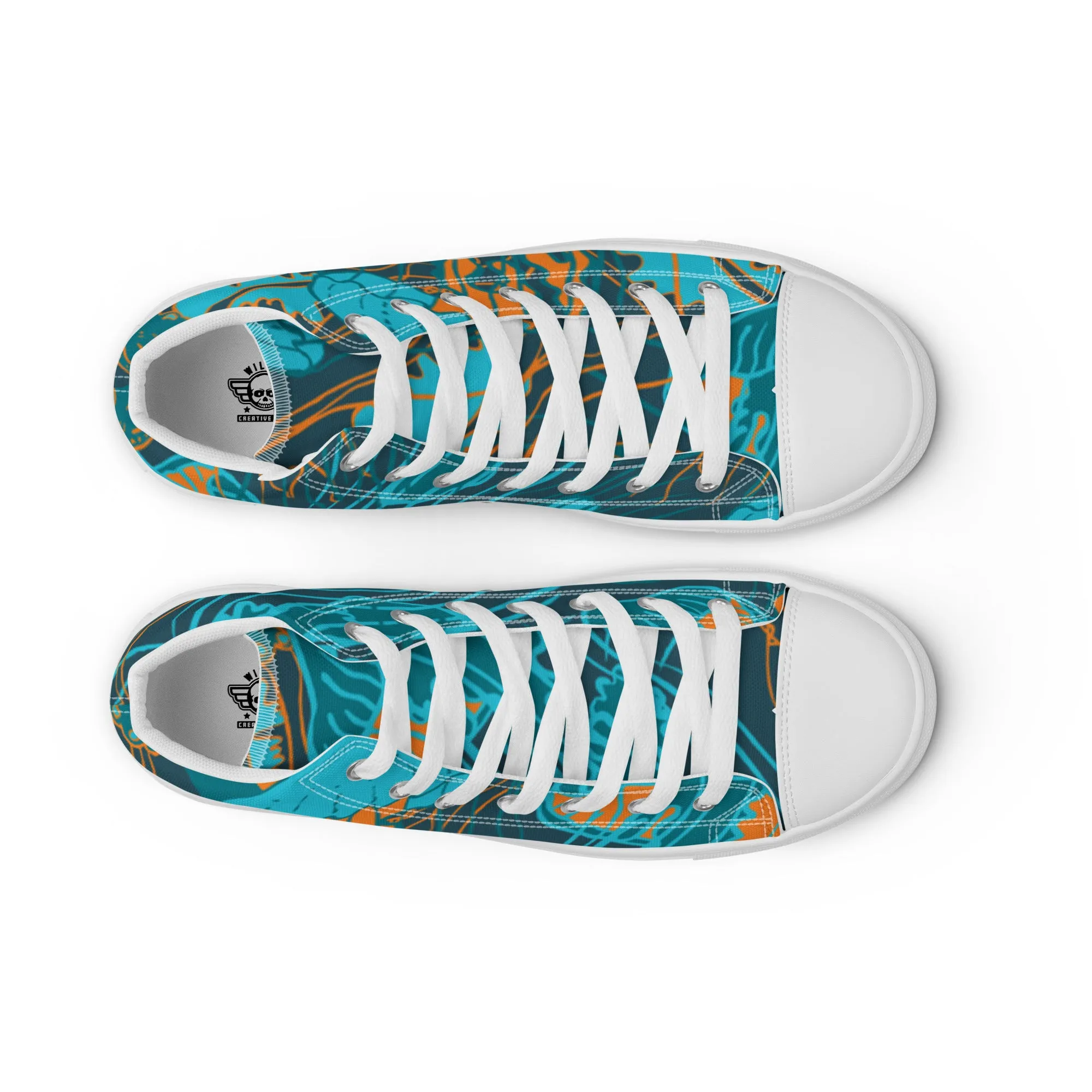 Jellyfish Mens high top canvas shoes