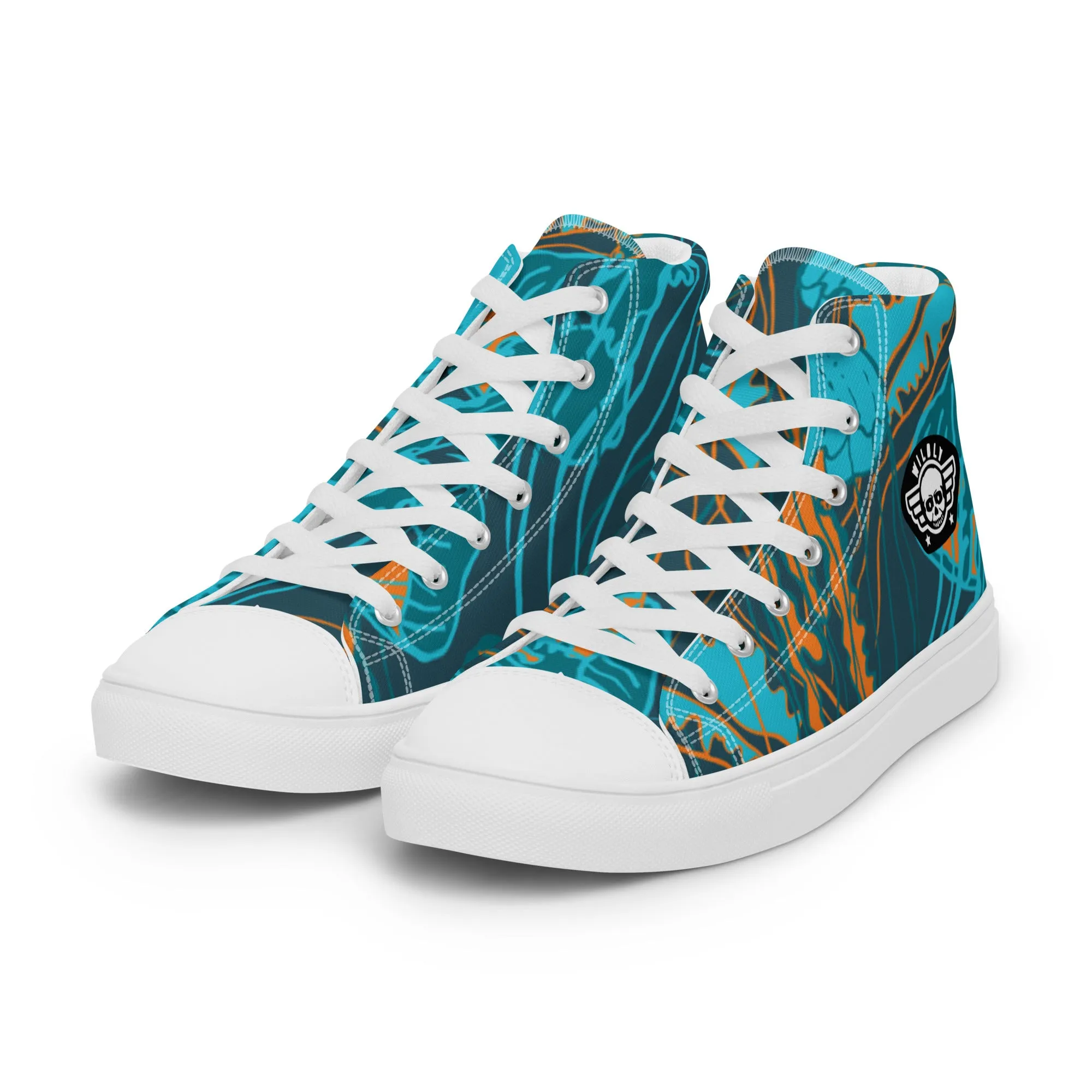 Jellyfish Mens high top canvas shoes