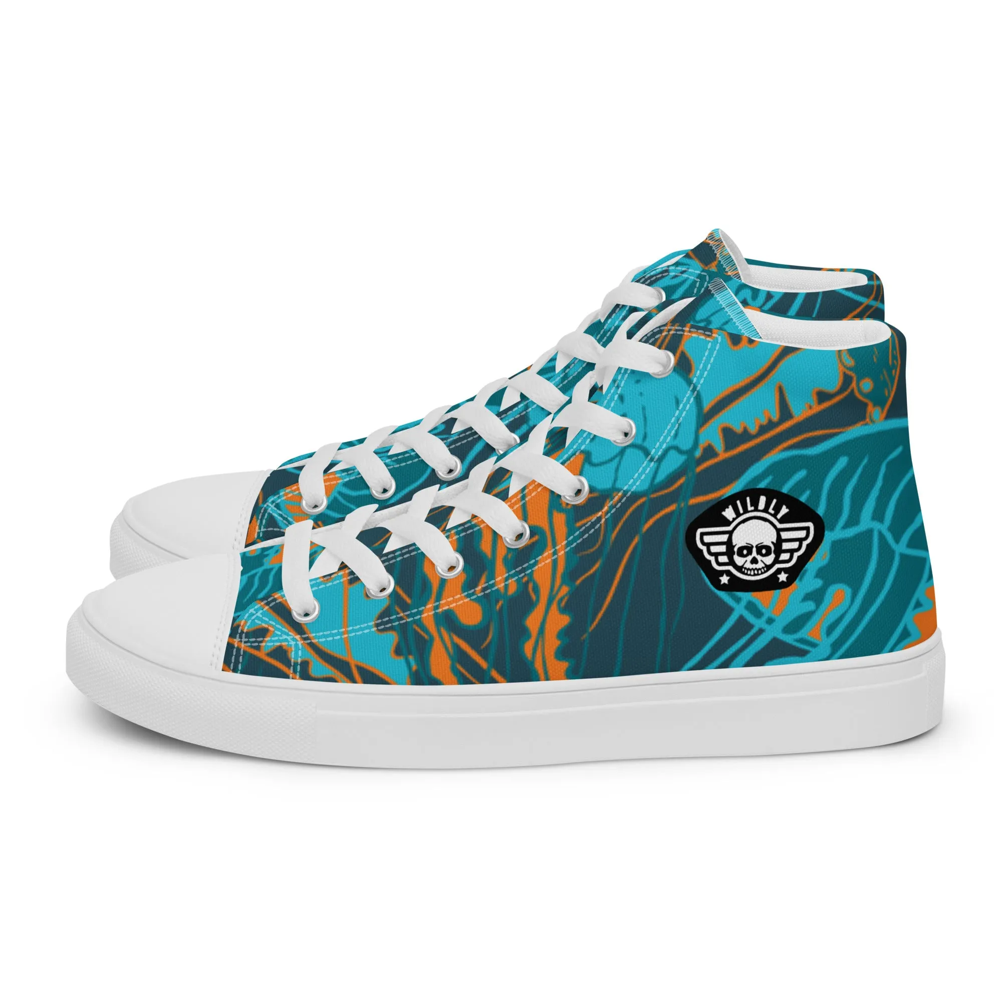 Jellyfish Mens high top canvas shoes