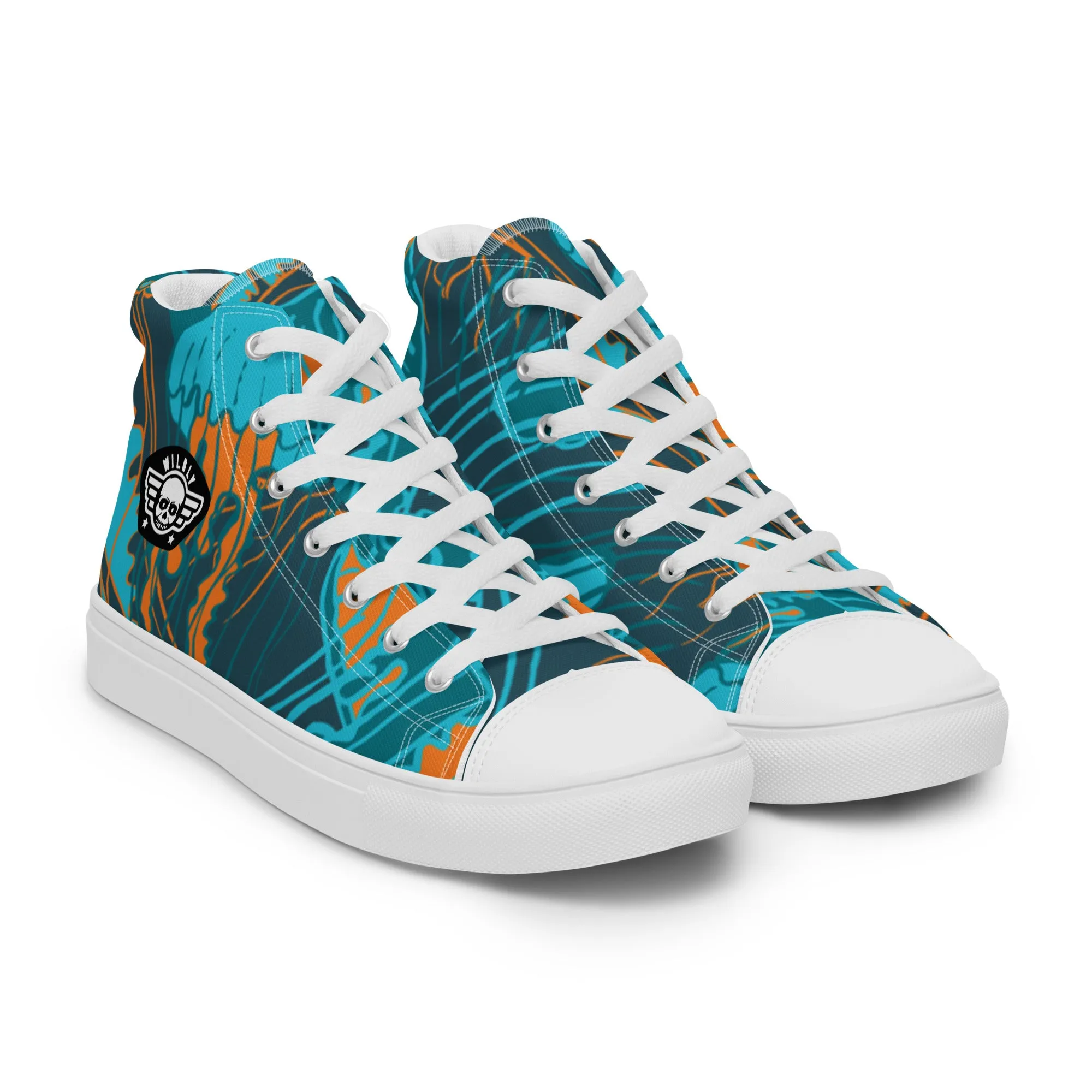 Jellyfish Mens high top canvas shoes