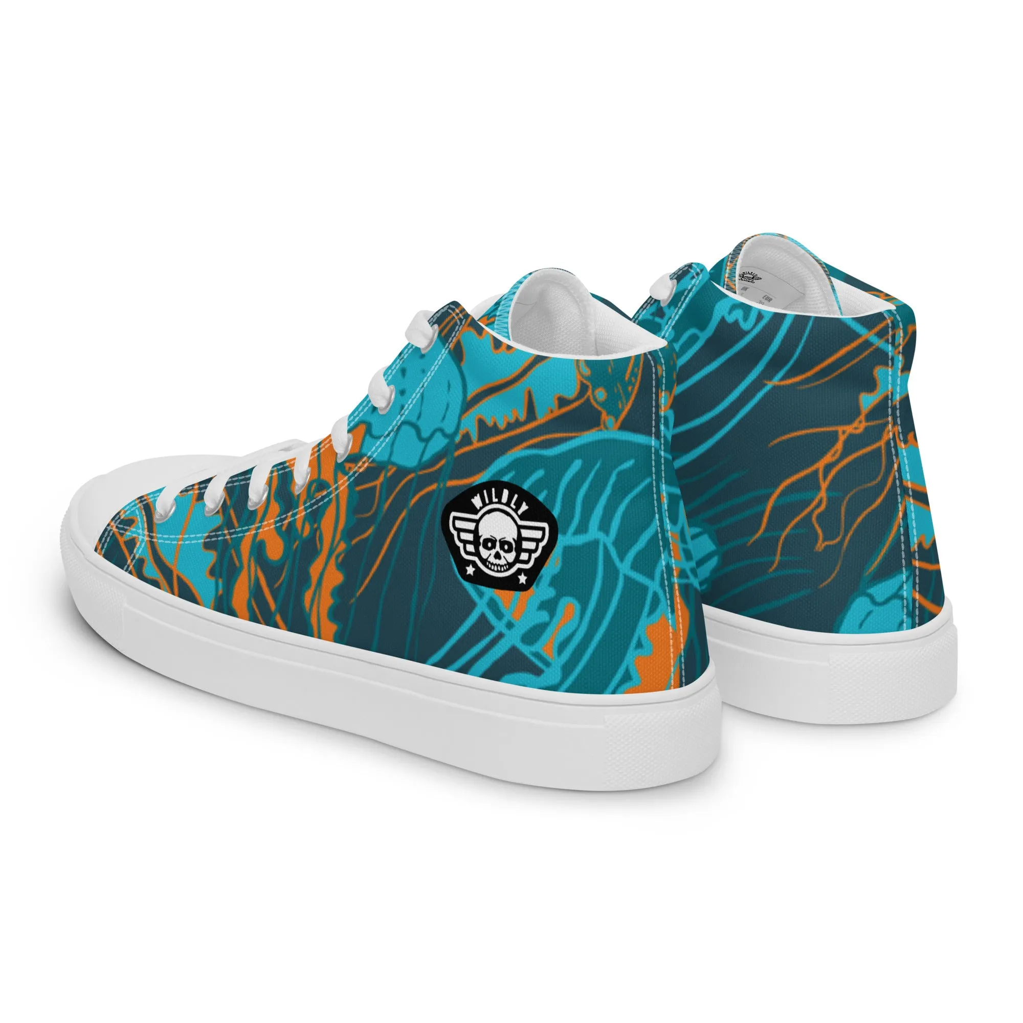 Jellyfish Mens high top canvas shoes