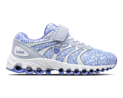 K-Swiss Kids Tubes 200 Strap Xenon Blue Leopard Shoes