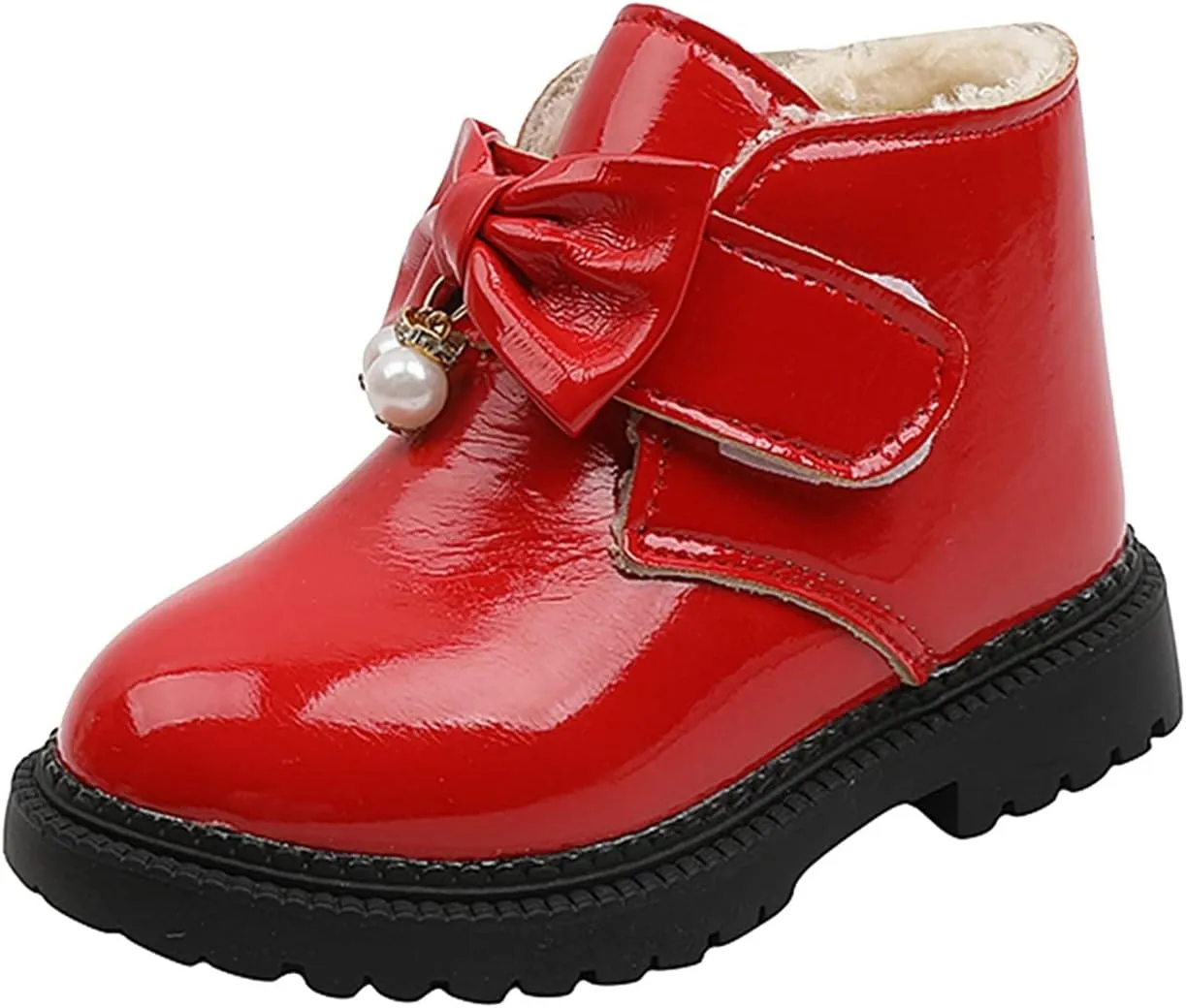 Lace Boots for Girls Fashion Autumn and Winter Girls Snow Boots Thick Bottom Non Slip Warm and Snow Boots Girls Size 3