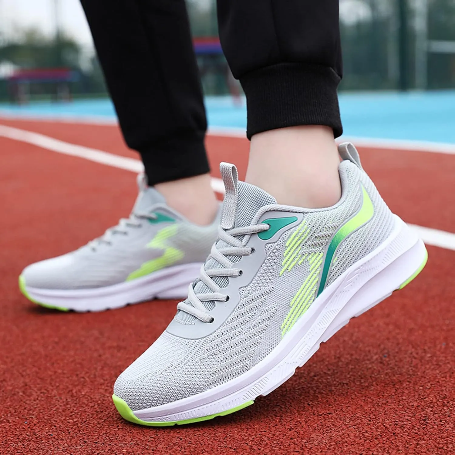 Lightweight Hiking Shoes for Men Casual Sneaker Mesh Breathable Walking Shoe Non Slip Work Sport Shoes for Men