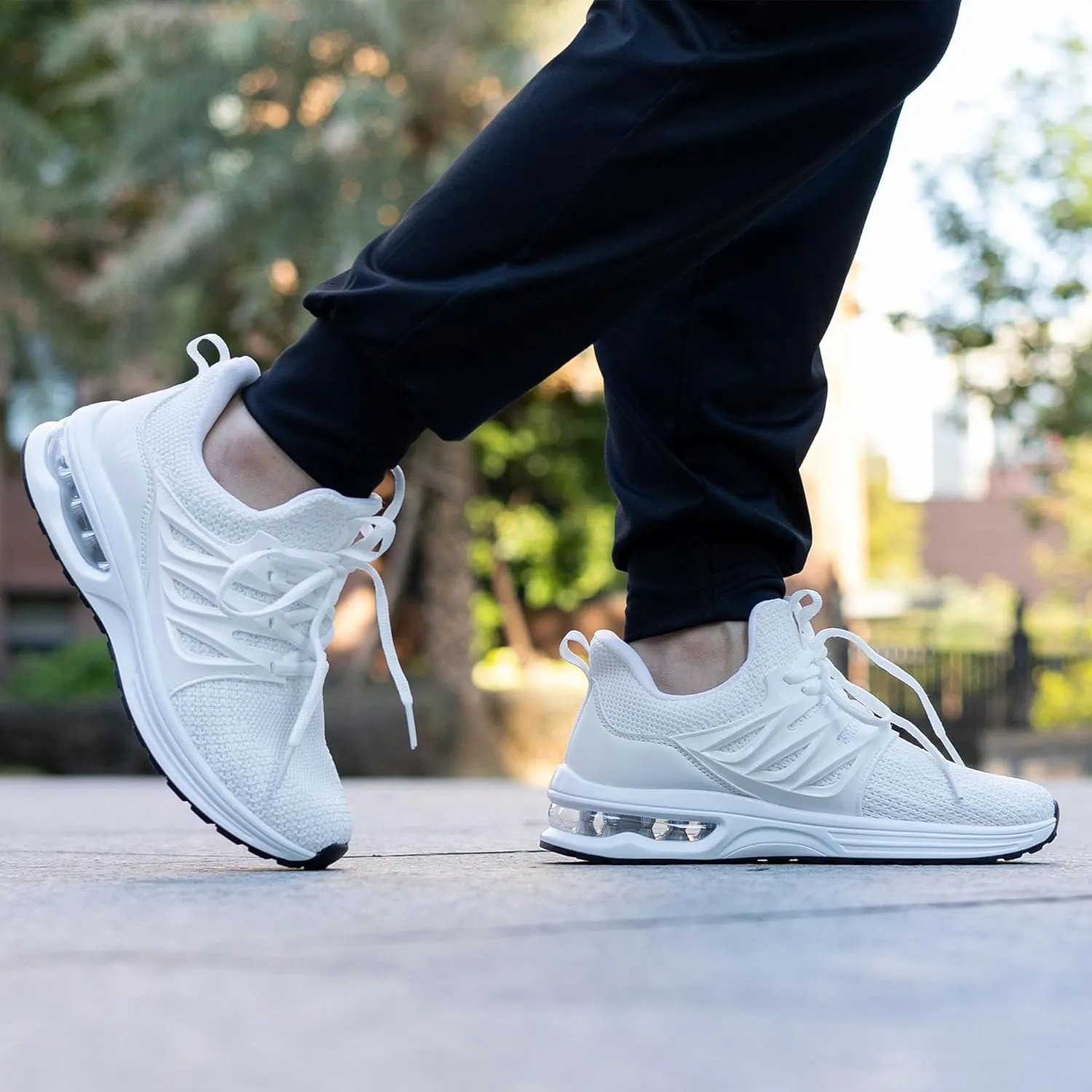 MAFEKE Womens Air Running Shoes Tennis Walking Sneakers Athletic Sport Shoes Lightweight Slip On Footwear for Gym Jogging Size 5.5-11