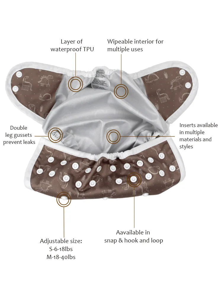 Mama Koala Cloth Diaper Cover - C2PD30086P - H&L Version