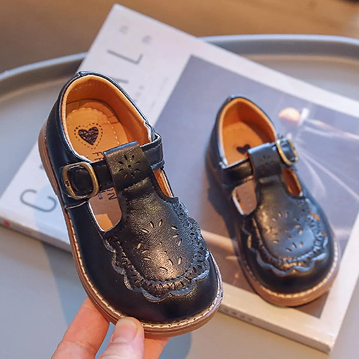 Mary Jane School Shoes for Girls Toddler Dress Shoes for Party Wedding Little Girls School Oxford Toddler Girl Shoes