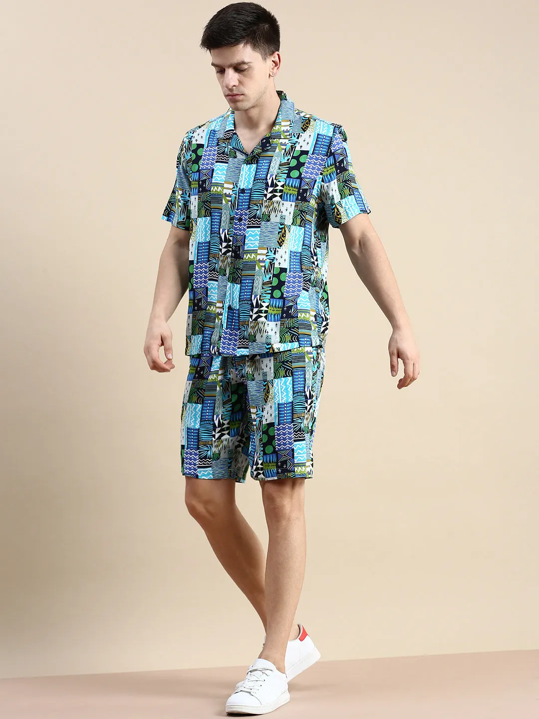 Men Multi Printed Co Ords Set