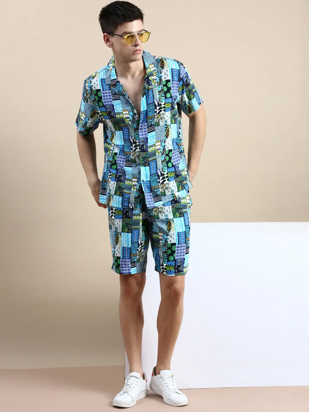 Men Multi Printed Co Ords Set