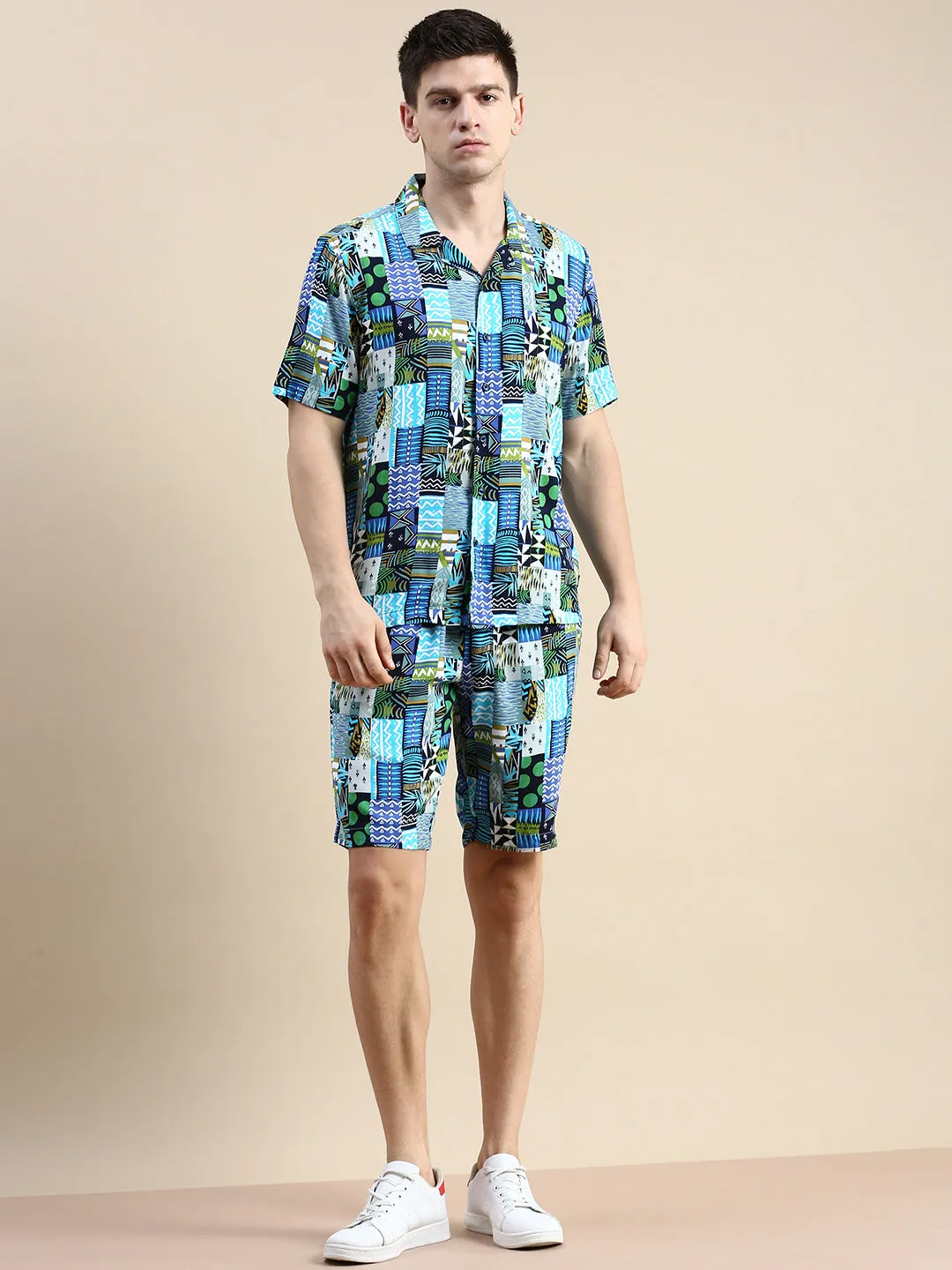 Men Multi Printed Co Ords Set