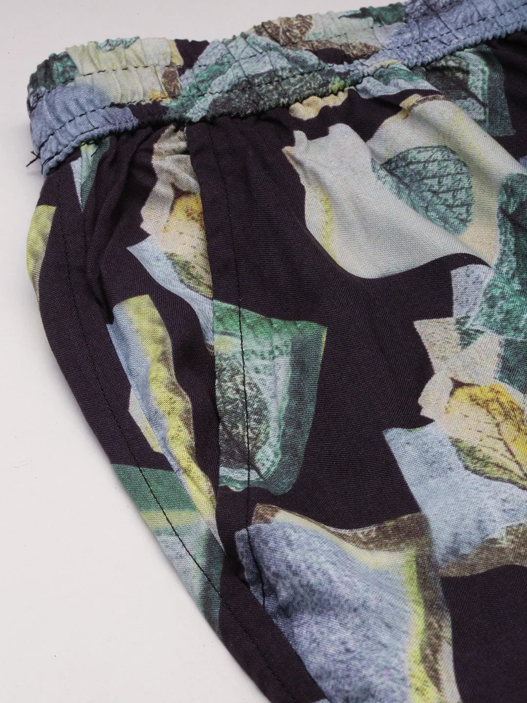 Men Multi Shirt Collar Abstract Printed Shirt & Shorts Co-Ords Set