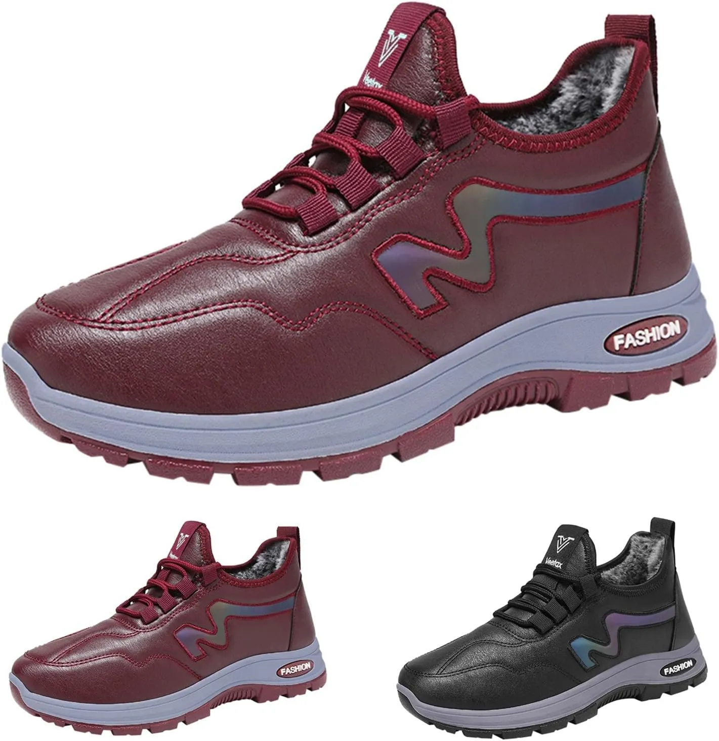 Men Work Boots with Zipper Hiking Sneakers Comfortable Warm Women's Working Shoes Non Slip Waterproof Outdoor Shoes Lightweight Hike Grounded Footwear
