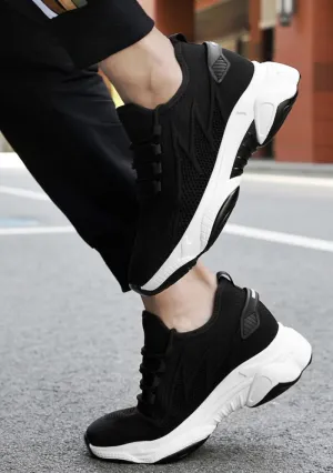 Men's Elevator Sneakers,Hidden Height Increase Breathable Mesh Lightweight Athletic for Men Comfort Work Trainers