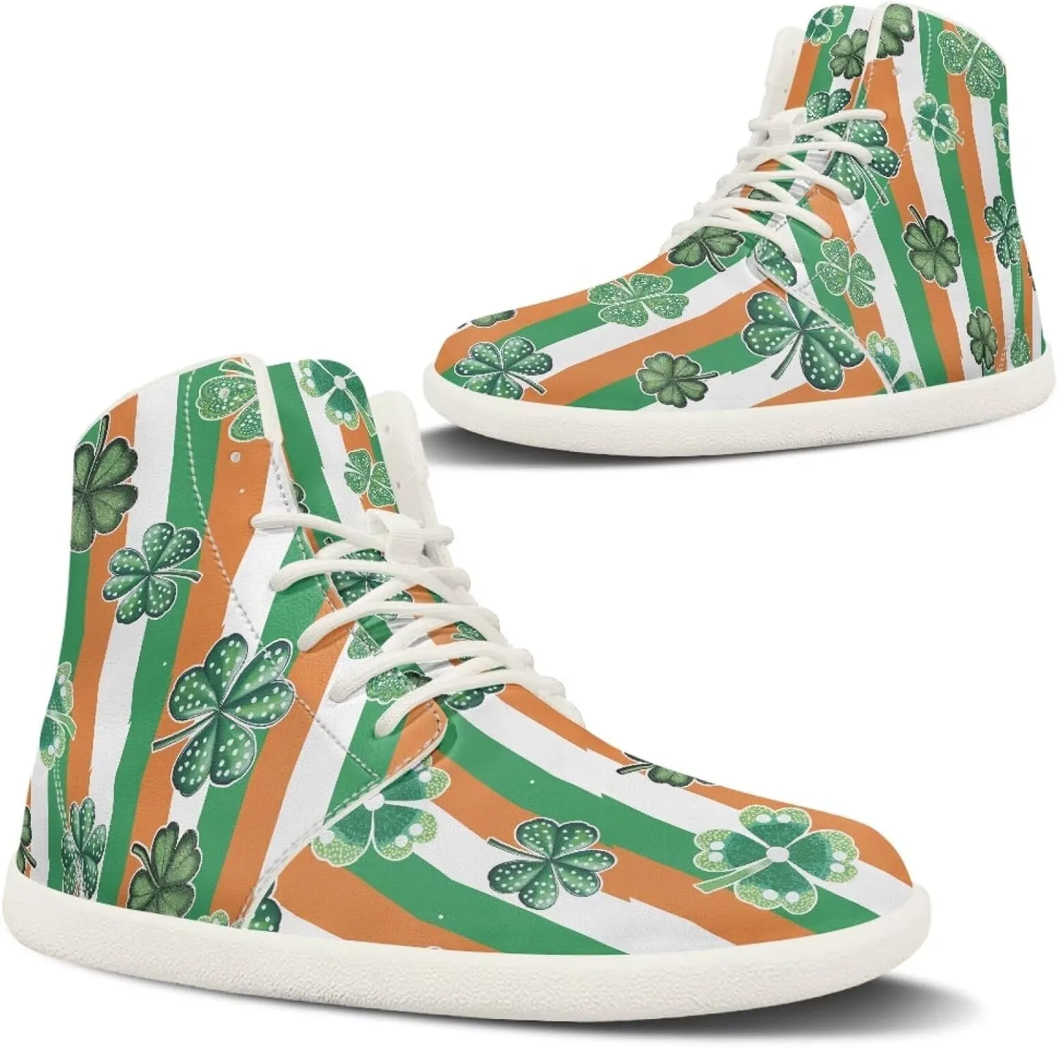 Men's Hi Top Barefoot Shoes | Wide Wide Toe Box Fashion Sneaker | Zero Drop Workout Walking Hiking Running Tennis Sneaker US 6-13.5