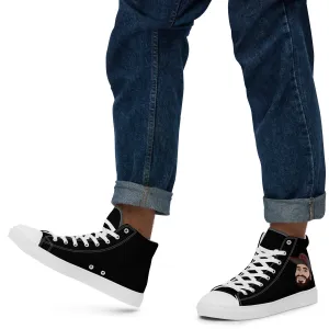 Mens high top canvas shoes