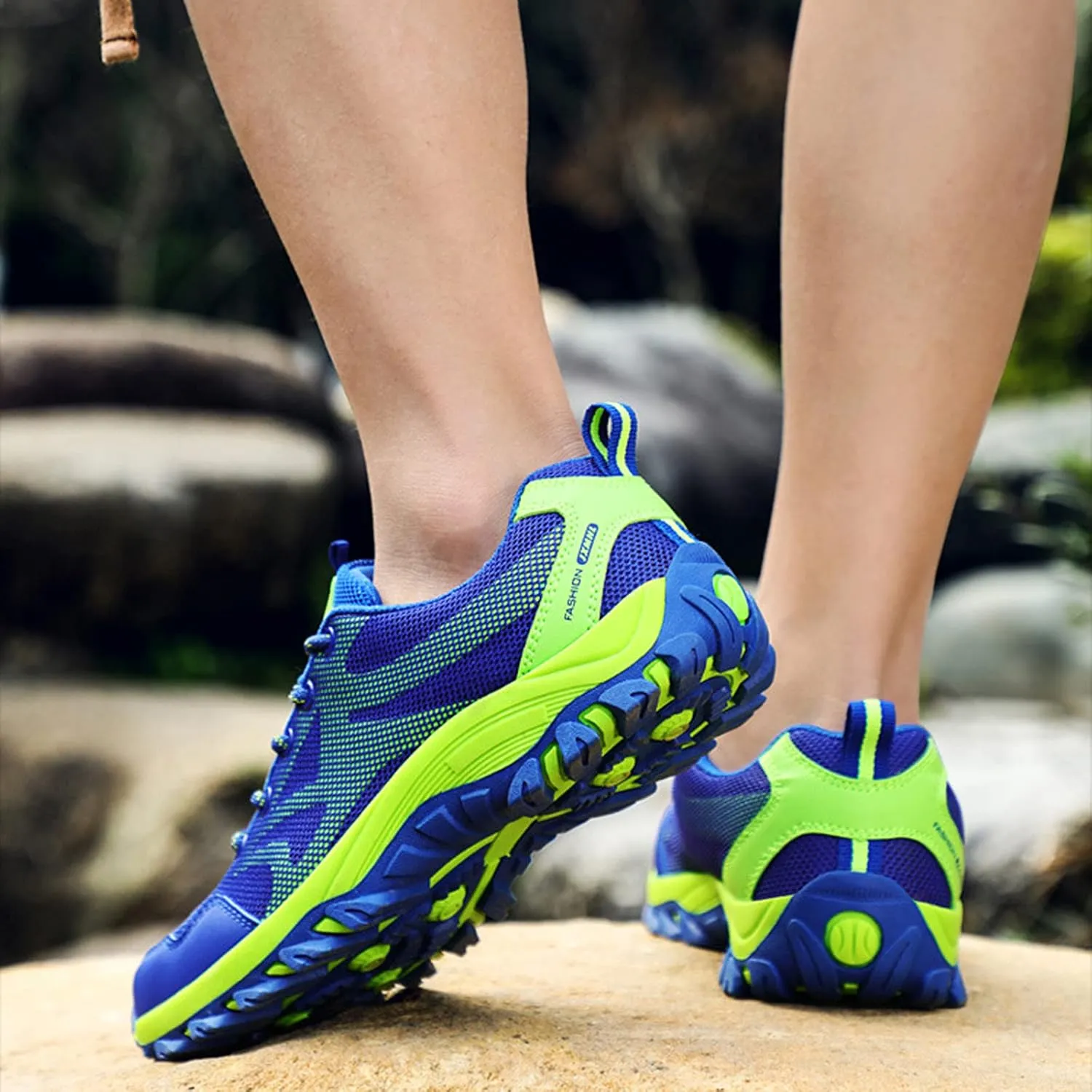 Mens Waterproof Outdoor Hiking Trekking Climbing Shoes Lightweight Breathable Trail Running Trainers