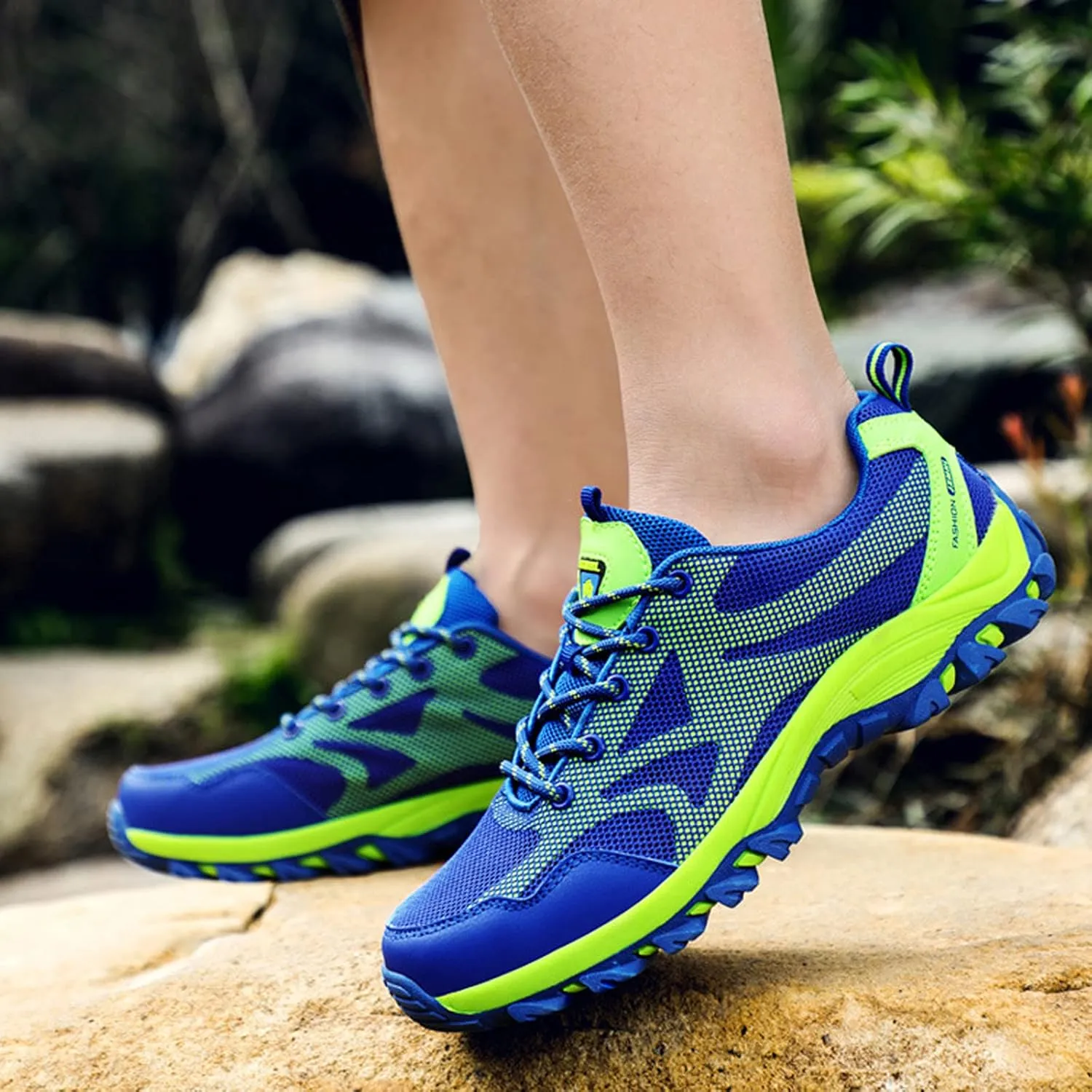 Mens Waterproof Outdoor Hiking Trekking Climbing Shoes Lightweight Breathable Trail Running Trainers