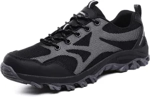 Mens Waterproof Outdoor Hiking Trekking Climbing Shoes Lightweight Breathable Trail Running Trainers