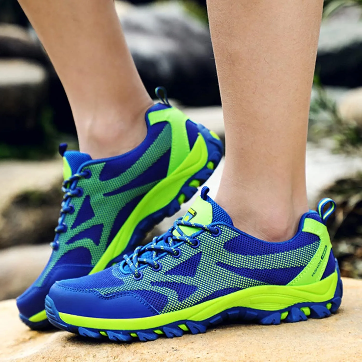 Mens Waterproof Outdoor Hiking Trekking Climbing Shoes Lightweight Breathable Trail Running Trainers