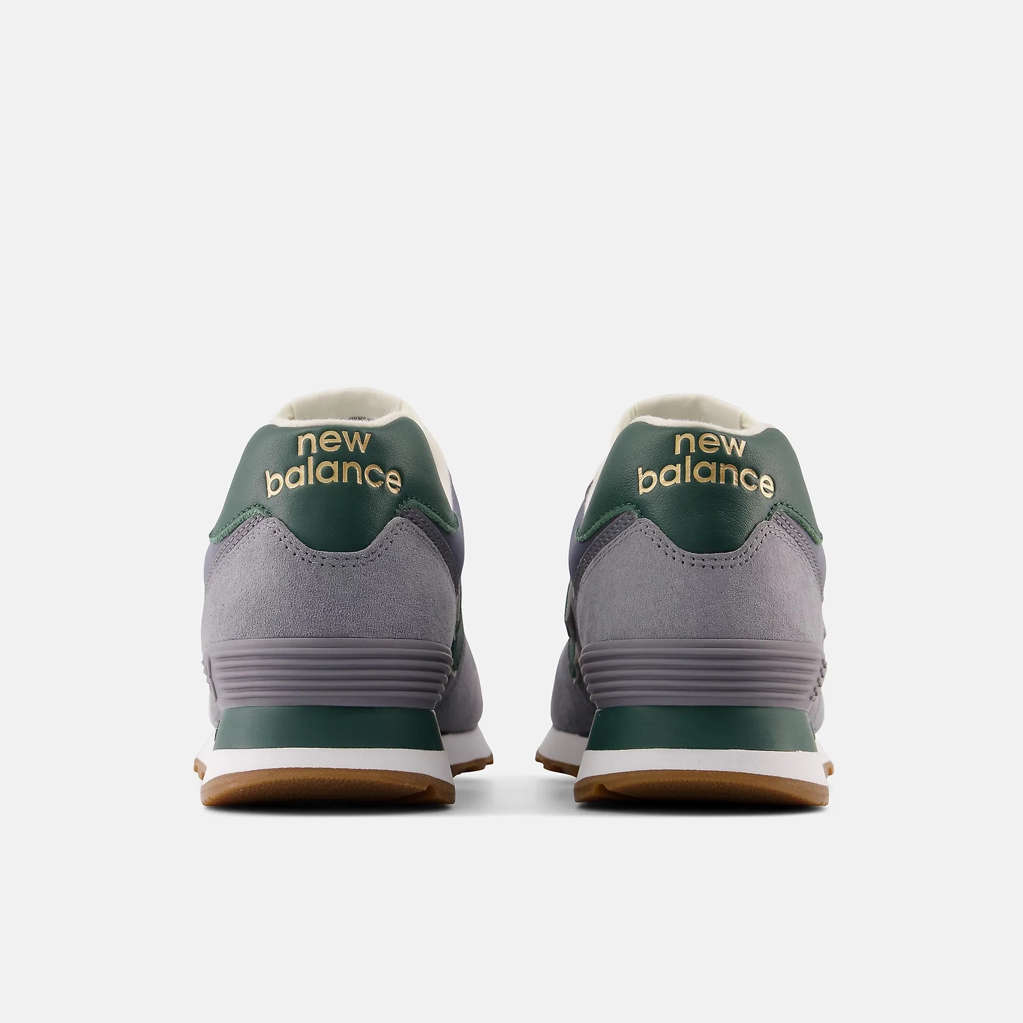 New Balance Mens 574 Fashion Trainer -Grey / Green