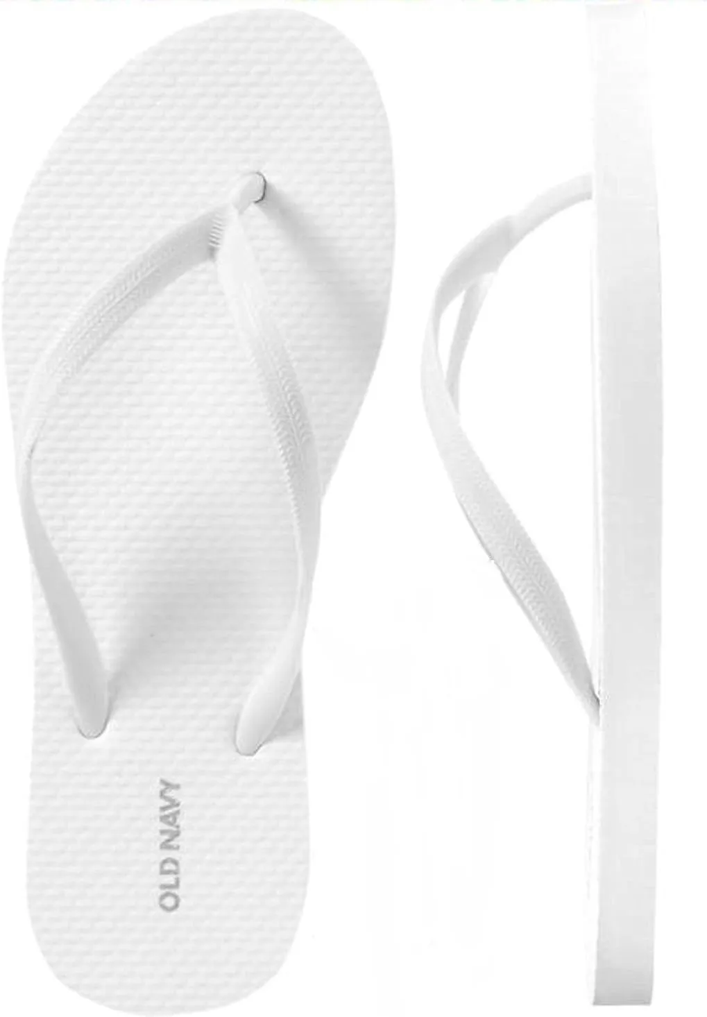 Old Navy Flip Flop Sandals for Woman, Great for Beach Casual Wear (11, White)
