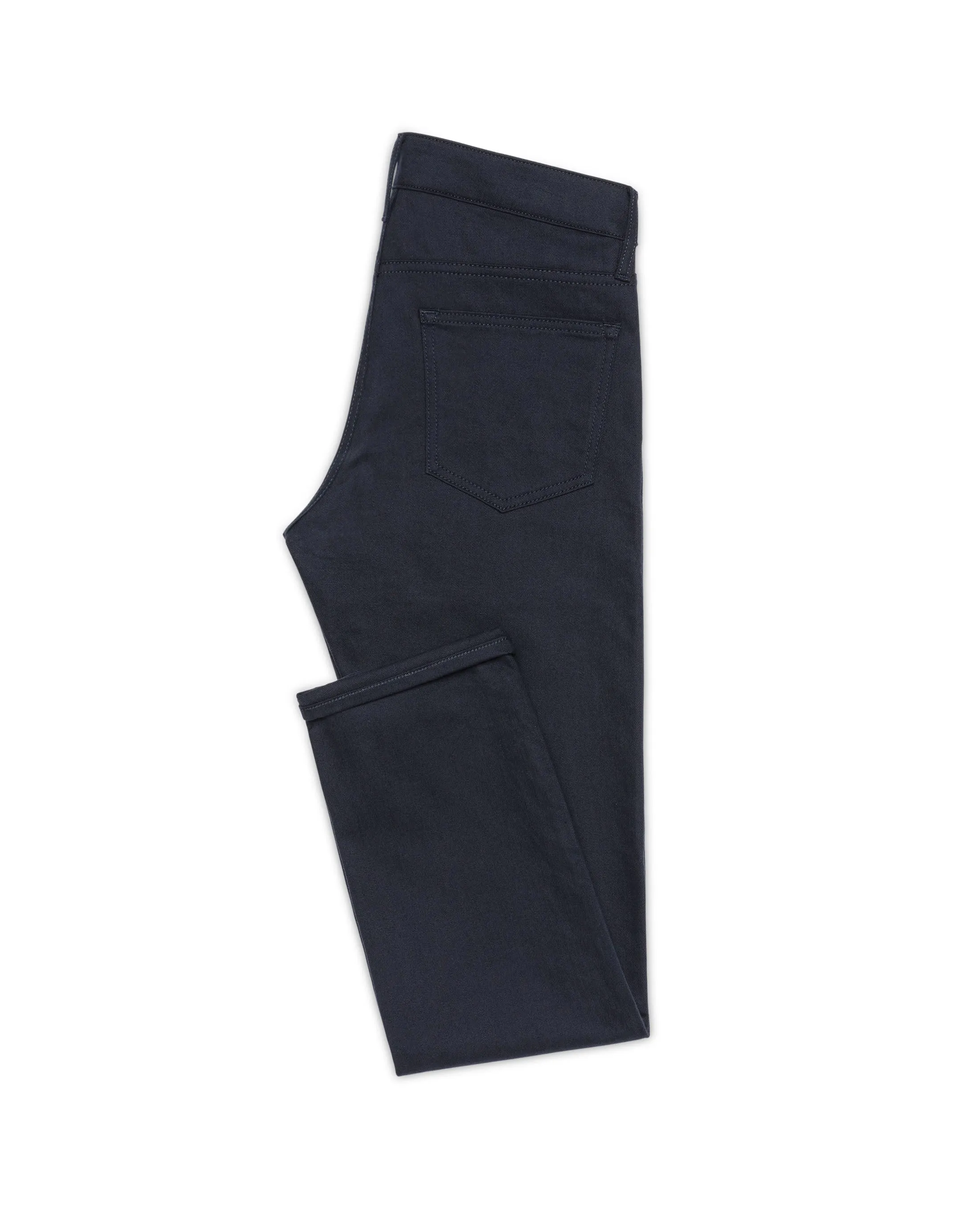 Olimpias Navy Heavy Cotton Twill Stretch